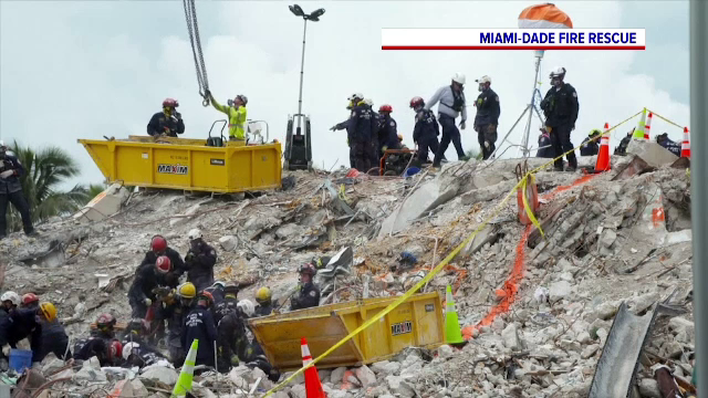 Căutările continuă printre rămășițele blocului din Miami. 120 de persoane sunt încă dispărute