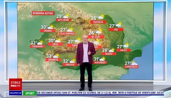 Vreme frumoasă, dar și ploi în estul țării. Când se întoarce canicula