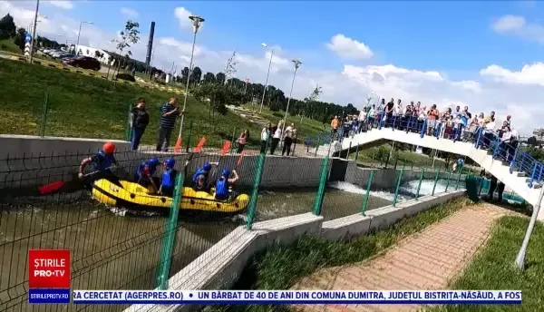 Cum arată singurul parc de rafting artificial din estul Europei, dat în folosință la Botoșani