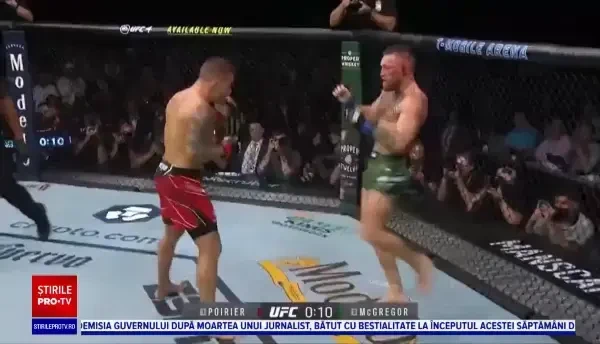 Conor McGregor și-a rupt piciorul în prima rundă cu Dustin Poirier