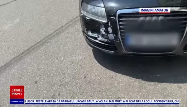 Un polițist din Timiș a provocat un accident după ce s-a urcat băut la volan