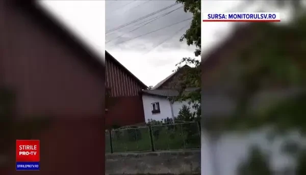 14 hectare de pădure din Gura Humorului, distruse de o furtună. FOTO