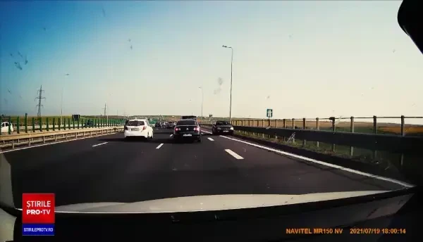 Ce sancțiuni vor primi șoferii care au întors pe A2 și au circulat pe contrasens. O parte au fost deja identificați