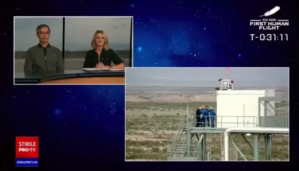 Miliardarul Jeff Bezos şi echipajul său au zburat în spațiu timp de aproximativ 10 minute