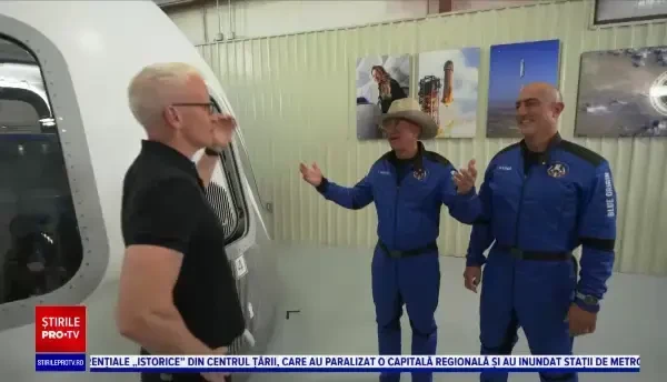 Primele declarații ale lui Jeff Bezos după zborul la limita spațiului