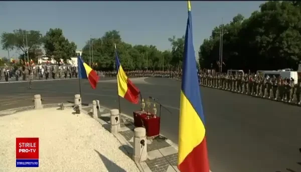 Ceremonie militară în București, cu ocazia încheierii misiunii Armatei României în Afganistan