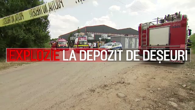 Explozie la o hală de reciclare din Popești-Leordeni. 11 persoane au fost rănite