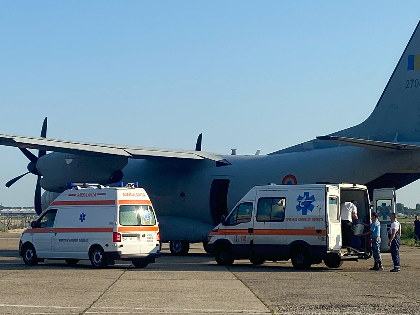 MApN: Nou-născut în stare gravă, transportat în Italia, cu o aeronavă militară