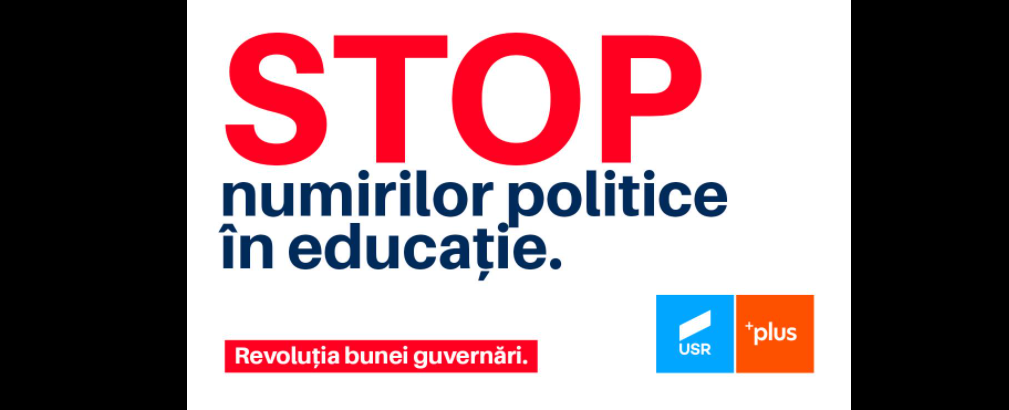 USR vrea sesiune extraordinară pentru Legea privind depolitizarea directorilor de şcoli