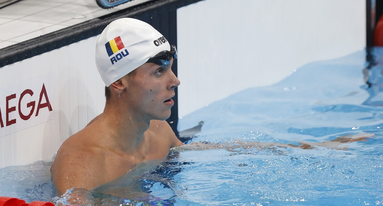 Jocurile Olimpice de la Tokyo. David Popovici, locul 7 în finala de la 100 metri liber