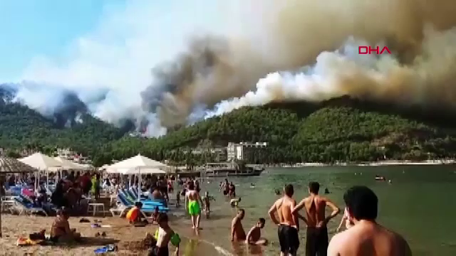 Incendii de vegetație în Turcia, pe coasta Mării Egee și în sud, în Antalya