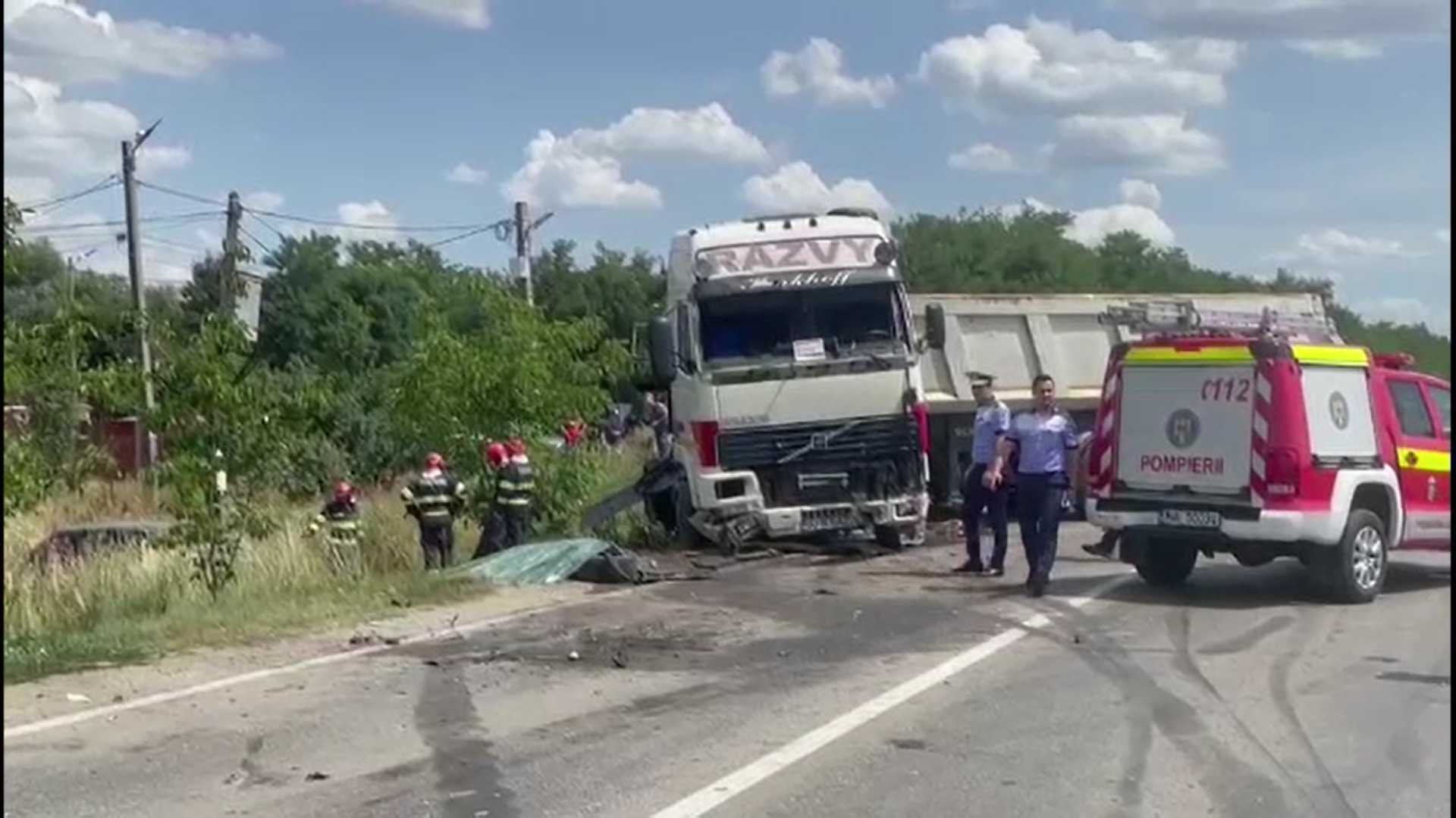 Trei morţi şi patru răniţi în urma unui accident rutier grav, în localitatea Albina din județul Timiș
