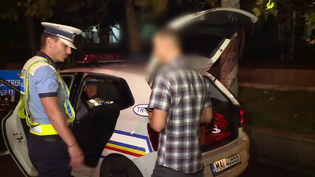 Razie de amploare pe străzile din Capitală. Un șofer, prins după ce consumase cocaină