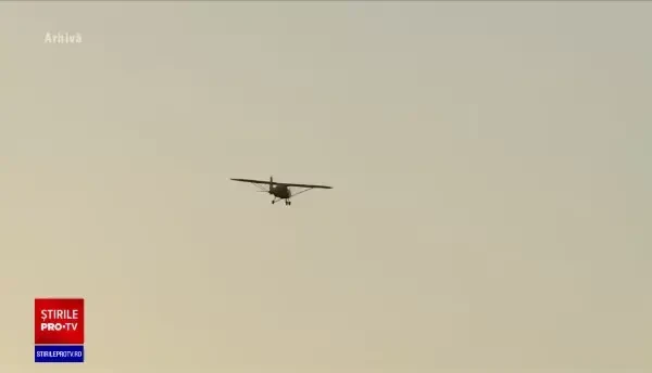 Un avion a intrat ilegal în România, apoi a fost coborât forțat de aviația ucraineană. Ar fi făcut contrabandă cu țigări