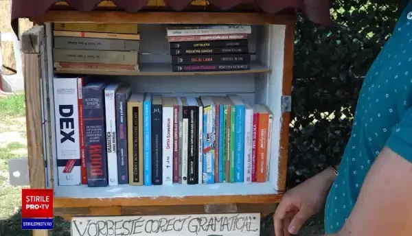 Căsuța cu cărți, ideea inedită a unui maramureșean care încurajează cititul. Alex Pop nu cere nimic în schimb