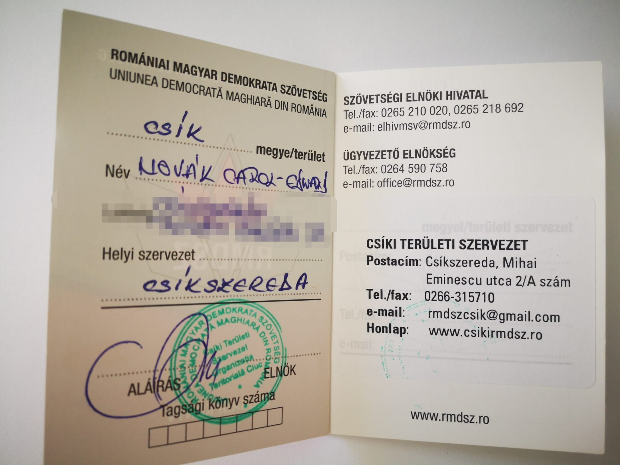 Ministrul Sportului s-a înscris în UDMR: Fac parte din cea mai buna echipă