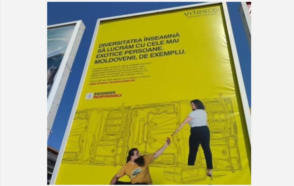 O reclamă din Timișoara despre moldoveni agită spiritele. De la ”o mitocănie”, la ”de când suntem noi așa panseluțe?”