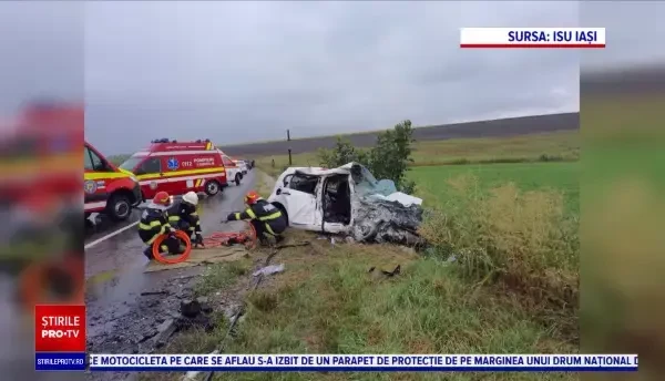 Scene cumplite în Iași, în urma unui accident violent. Doi oameni au murit și alți opt au suferit răni grave