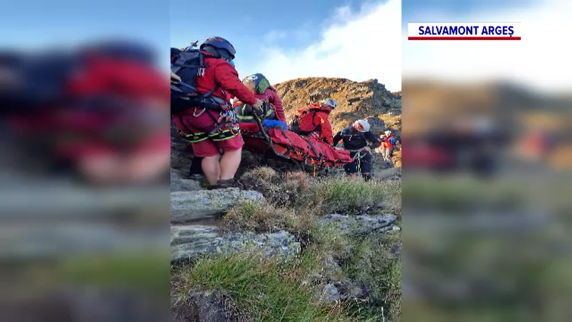 Salvamontiștii au recuperat un belgian care a suferit o fractură pe traseul de creastă al Făgărașului