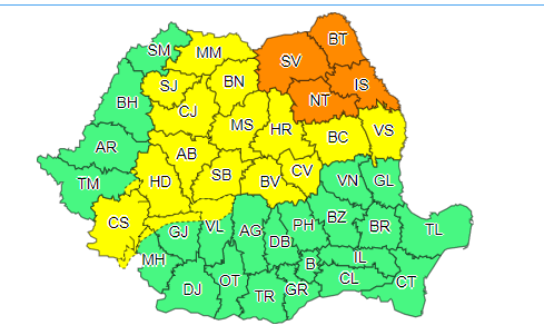 Avertizare meteo ANM