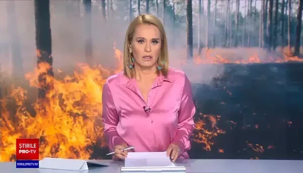 Incendiu de pădure, luni seară, în apropiere de Băile Olănești. Pompierii nu au putut interveni decât spre dimineață