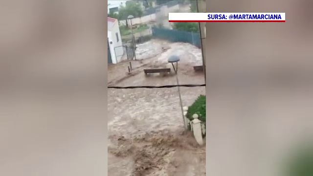 O ploaie torențială de câteva ore a provocat inundații masive în nord-estul Spaniei