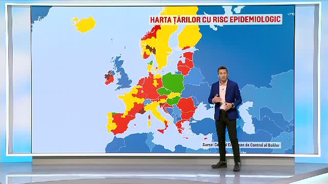 România, prima în topul țărilor cu cele mai multe infectări din Europa. A intrat pe lista roșie