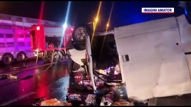 Două mașini s-au izbit violent, în Brașov. Patru persoane au ajuns la spital