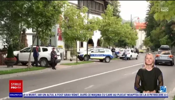 O femeie a murit în fața unei pensiuni din Sinaia, după ce a fost lovită de partenerul său