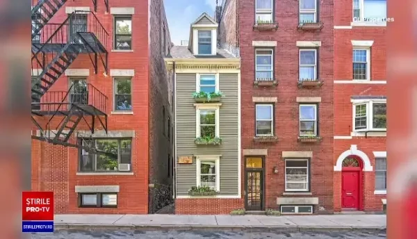 Faimoasa casă "subțire" din Boston, de 1,8 m lățime, a fost vândută cu o sumă uriașă