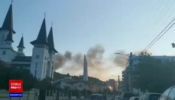 Incendiu la o hală din Cluj