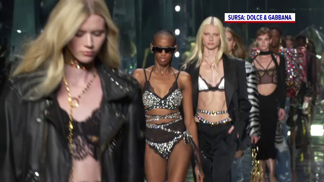 Noua colecție Dolce & Gabbana, prezentată la Săptămâna Modei de la Milano