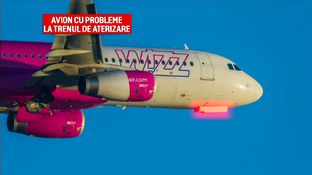 Ce a făcut pilotul avionului Wizz Air, după ce trenul de aterizare s-a blocat înainte de aterizare