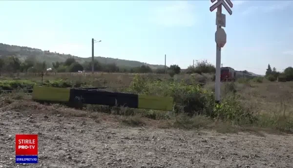 O bătrână a fost spulberată de tren. Femeia încerca să își gonească curcile de pe calea ferată