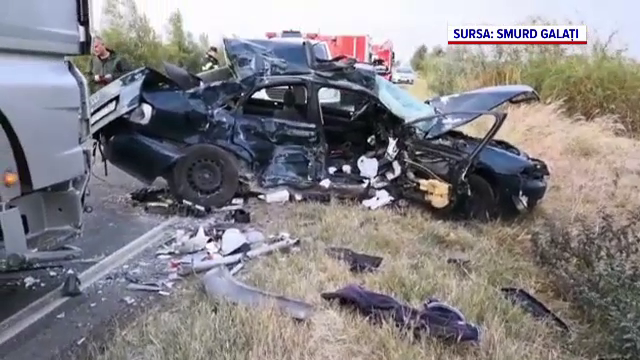 Tragedie pe Drumul European 584 în apropiere de Brăila. Doi bărbați și-au pierdut viața