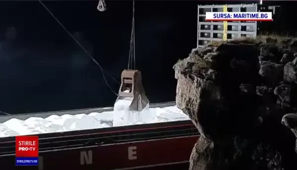 Autoritățile bulgare au oprit operațiunea de mutare a ureei de pe nava eșuată în zona „Kaliakra”
