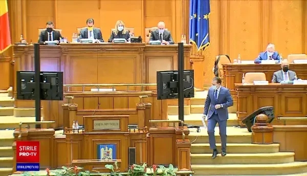 Moțiunea de cenzură, adoptată. Guvernul lui Cîțu a fost demis de parlamentarii PSD, USR și AUR