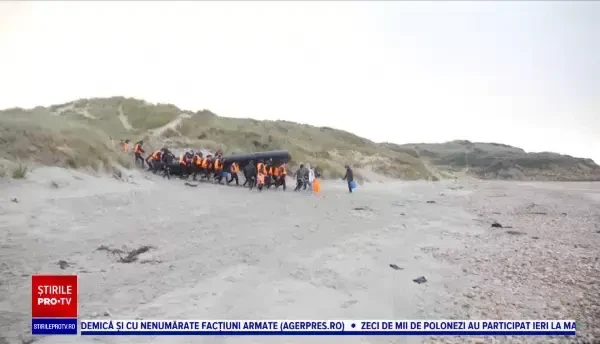 Britanicii se confruntă cu o situație extremă. În două zile, peste o mie de migranți au încercat să treacă granița ilegal