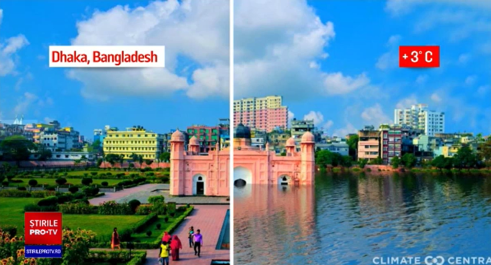 VIDEO Efectele grave ale crizei climatice. Cum va arăta Pământul înghițit de ape, în viitor