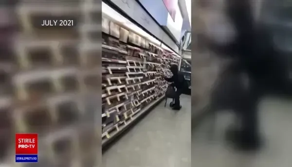 Fenomenul spargerilor ia amploare în Statele Unite. Momentul în care un individ fură dintr-un magazin de față cu paznicul