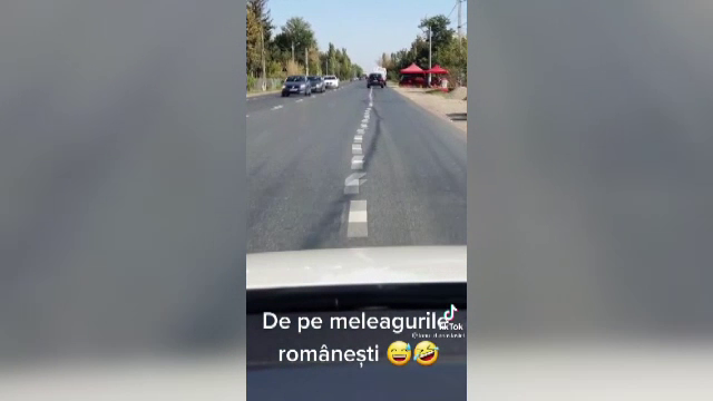 Marcaje rutiere periculoase, trasate pe un drum european. „Parcă ar fi tras de unul la băutură”