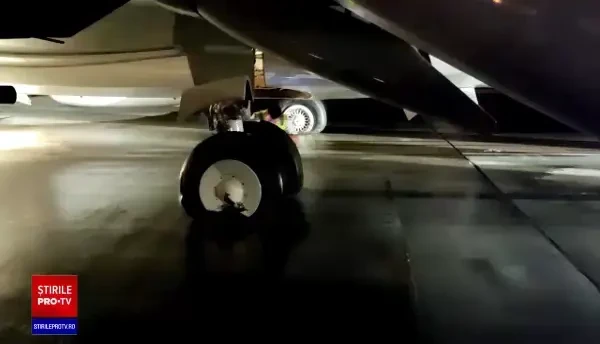 Un avion cu incendiu la trenul de aterizare a aterizat la Cluj-Napoca. Pasagerii au fost evacuați