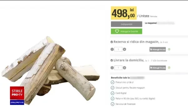 S-au scumpit lemnele de foc și sunt din ce în ce mai greu de găsit. La magazine s-au făcut liste de așteptare