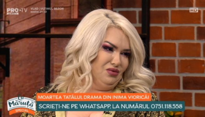 Viorica de la Clejani, în lacrimi la Măruță. Tatăl ei a murit în acest an pentru că nu s-a dus la spital