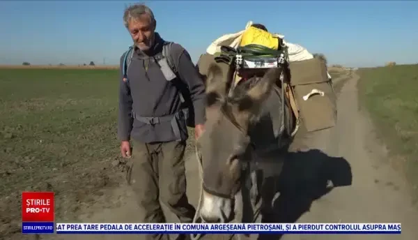 Un german a plecat în călătoria vieții sale în compania unui măgar. Despre ce este vorba