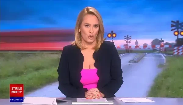 Momentul în care un șofer inconștient forțează traversarea căii ferate printre bariere