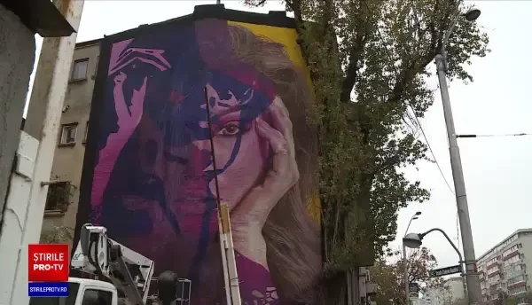 Expoziție de graffiti pe clădirile din București. Cum contribuie picturile la protejarea mediului