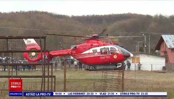 Accident grav în Dâmbovița. O fetiță de patru ani, în stare gravă la spital. Bunica ei a pierdut controlul mașinii