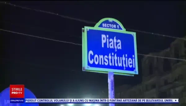 Vremea ploioasă, dar și viteza prea mare au condus la producerea unui nou accident pe străzile Capitalei