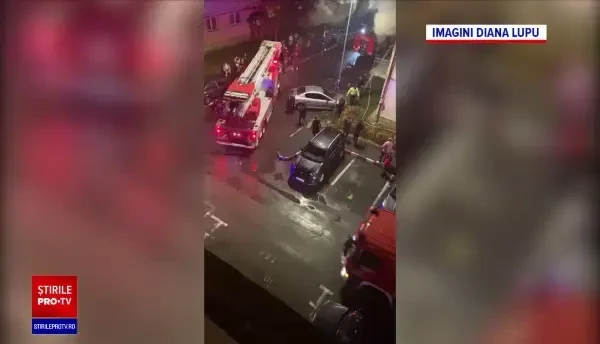 Incendiu provocat de un individ într-un bloc din Săcele. Persoanele afectate au primit îngrijiri medicale